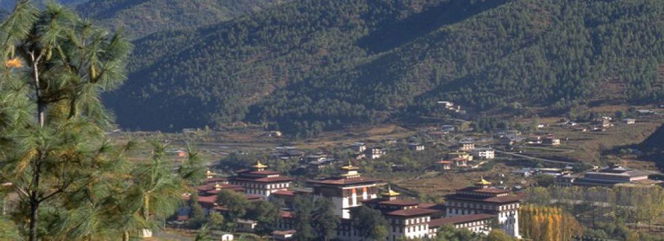 Dzong in Paro Valley Bhutan
