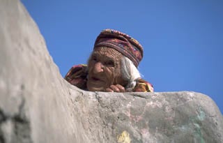 Elderly lady Tibet