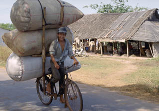 Bicycle delivery boy Saigon