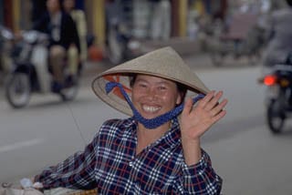 Welcoming visitor to Saigon