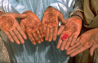 Heena hands in Jodhpur India